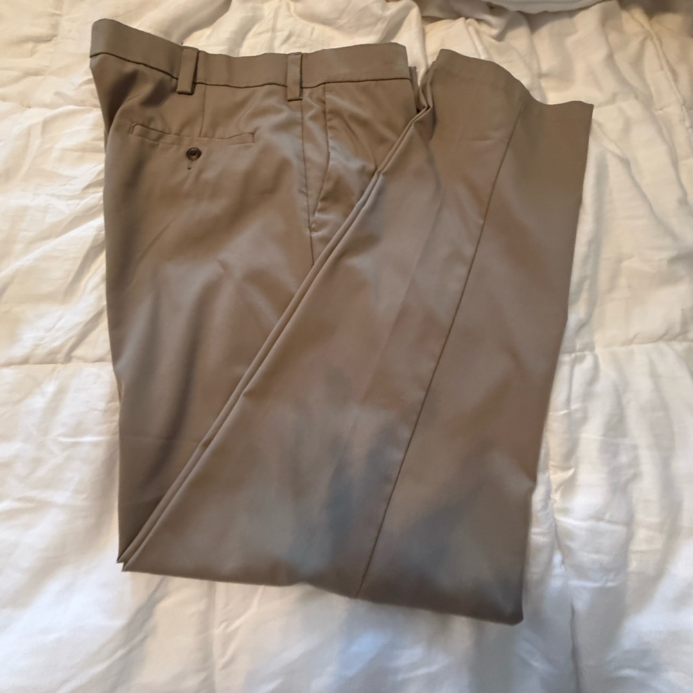 Straight Fit Tan Pants